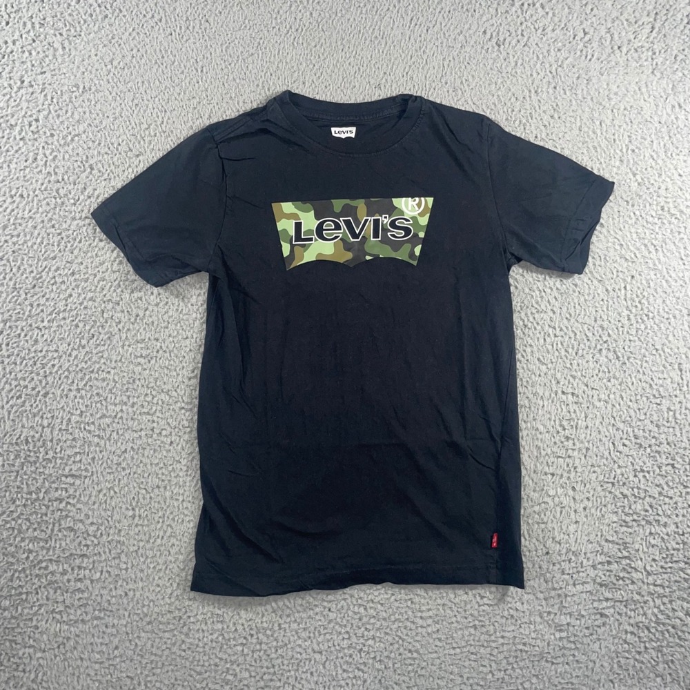 Levis T Shirt‎ Boys Medium Camo Graphic Logo Short Sleeve